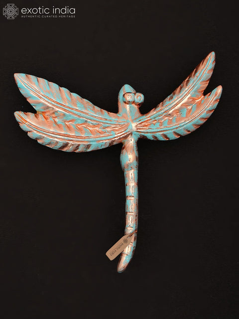 7" Decorative Dragonfly | Brass Bird Wall Decor