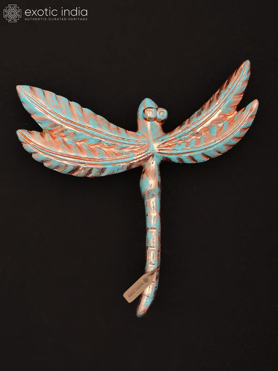 7" Brass Dragonfly Wall Hanging Home Decor