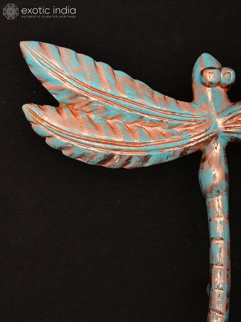 7" Decorative Dragonfly | Brass Bird Wall Decor