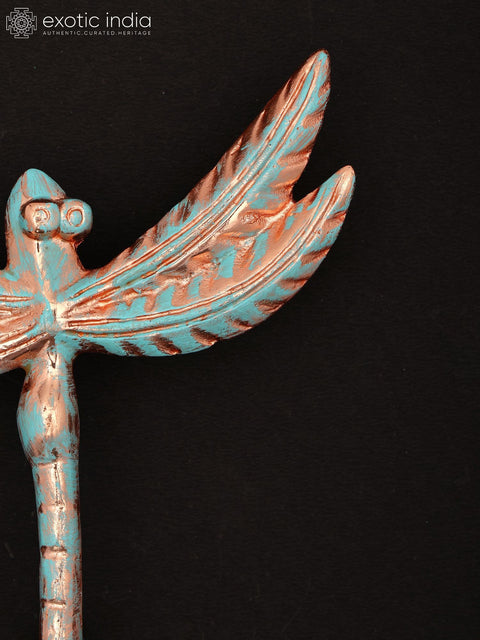 7" Decorative Dragonfly | Brass Bird Wall Decor