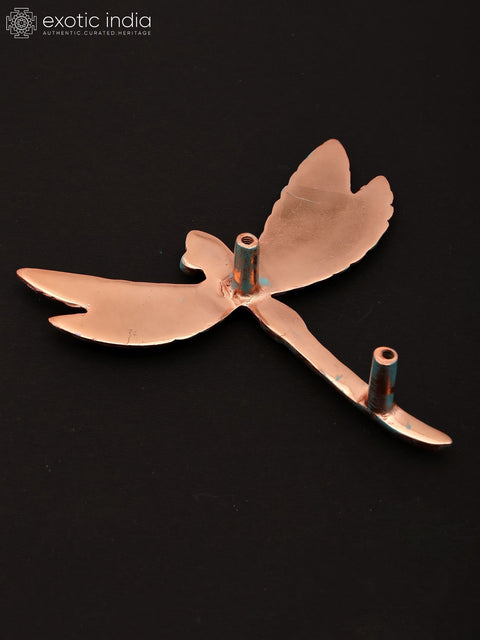 7" Decorative Dragonfly | Brass Bird Wall Decor
