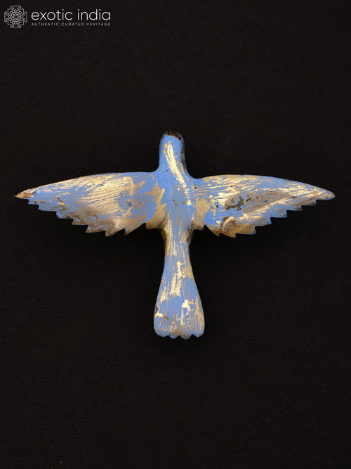 4" Hand-Painted Brass Bird Statue for Home Decor