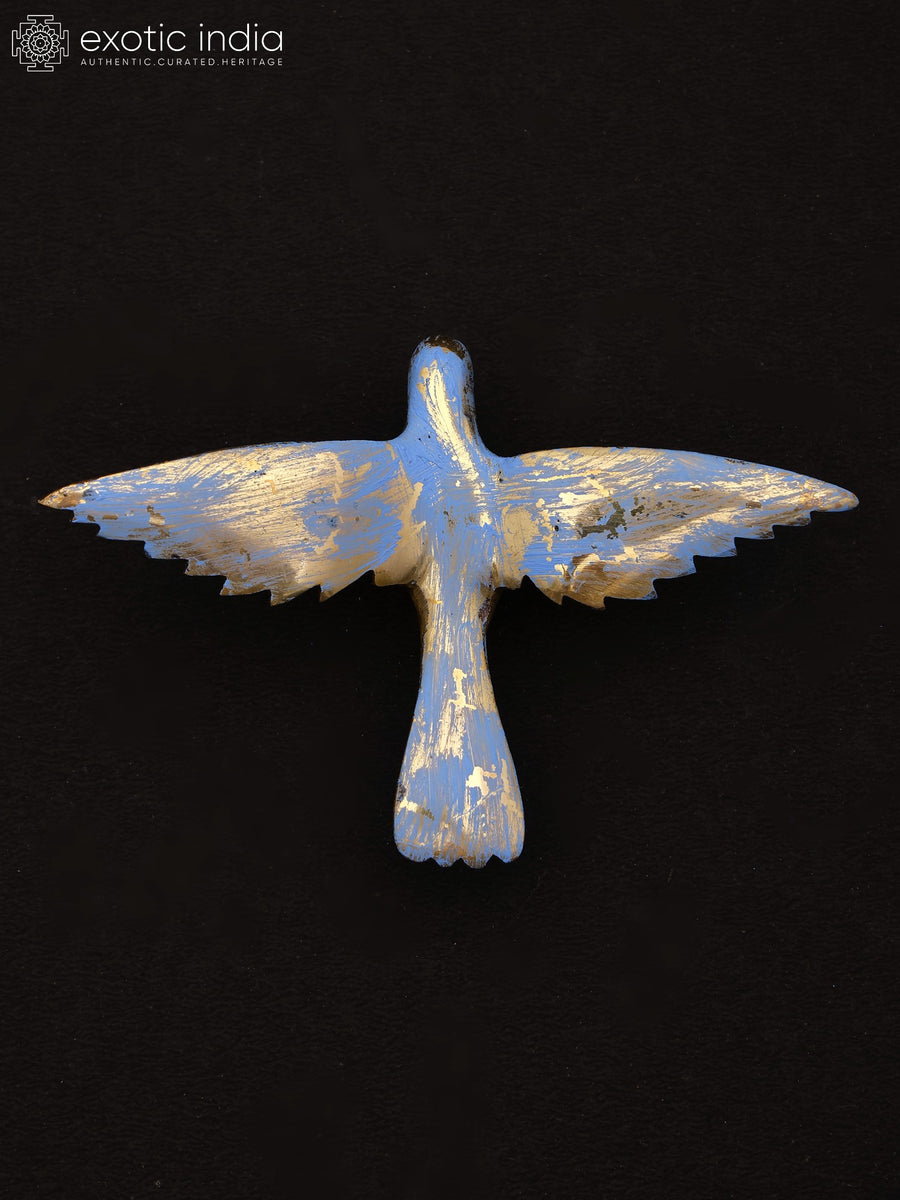 4" Hand-Painted Brass Bird Statue for Home Decor