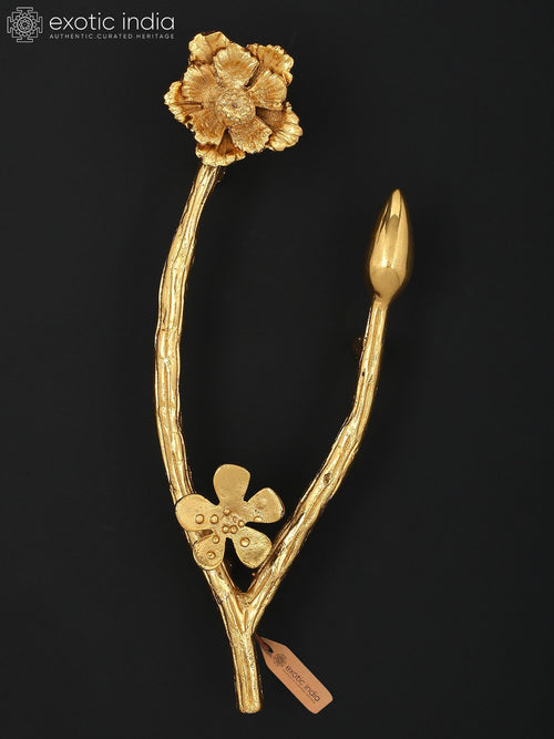 11" Brass Designer Door Handle for Home Decor