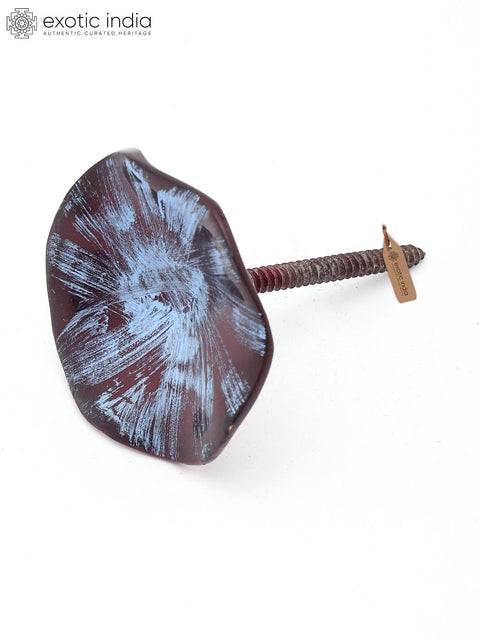 2" Small Petal Wall Hook Decor | Artistic Metal Knob