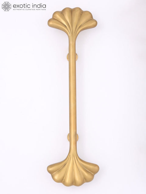 18" Pair of Designer Brass Door Handles