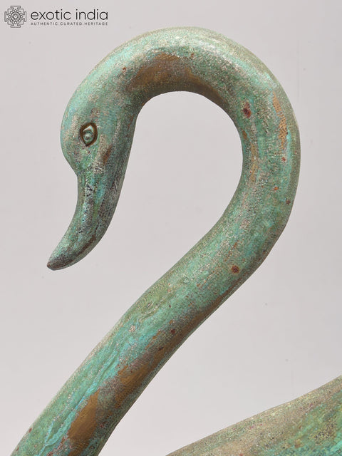 11" Decorative Brass Swan in Brass | Table Decor
