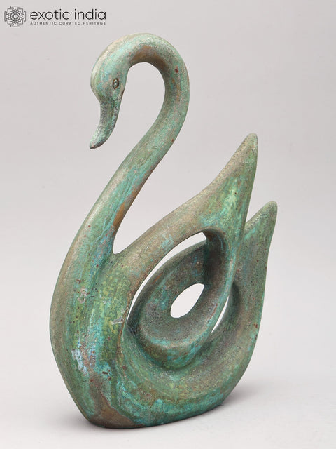 11" Decorative Brass Swan in Brass | Table Decor