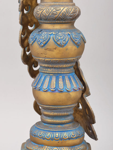 19" Decorative Brass Peacock Showpiece | Home Decor