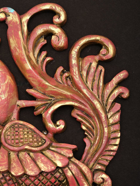 9" Brass Wall Hanging Peacock (Annam) | Home Decor