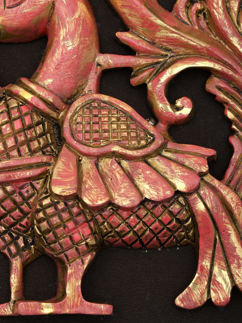 9" Brass Wall Hanging Peacock (Annam) | Home Decor