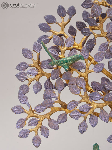 Lilac Tree with Parrots