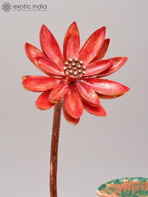 17" Tranquil Lotus Blossom Accent Piece | Home Decor