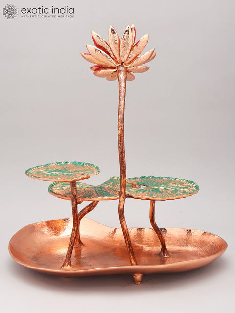 17" Tranquil Lotus Blossom Accent Piece | Home Decor