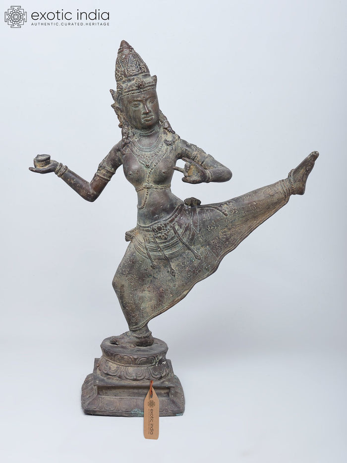 30" Large Trivikrama Vishnu | Brass Statue