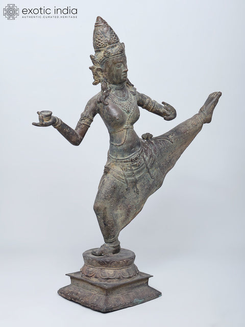 30" Large Trivikrama Vishnu | Brass Statue