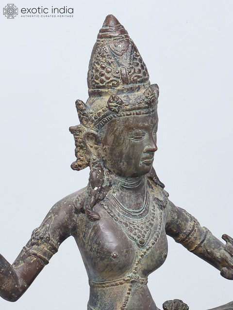 30" Large Trivikrama Vishnu | Brass Statue