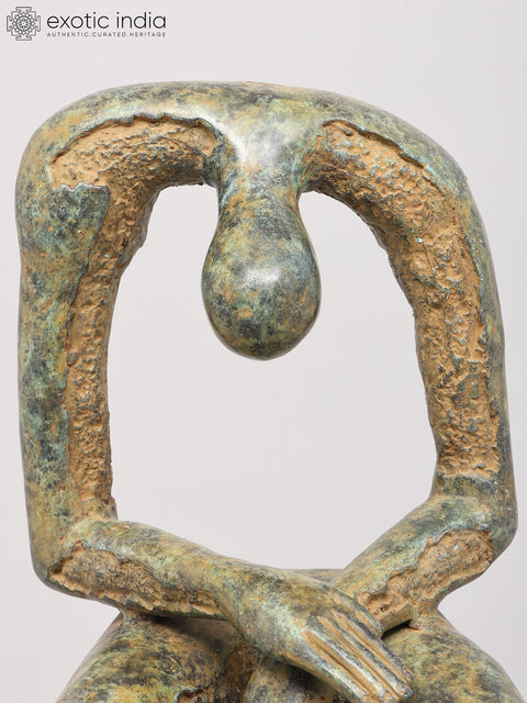 Abstract Seated Human Figure