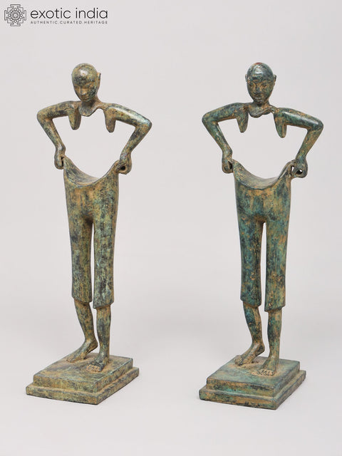 Artistic Pair of Elongated Human Figures