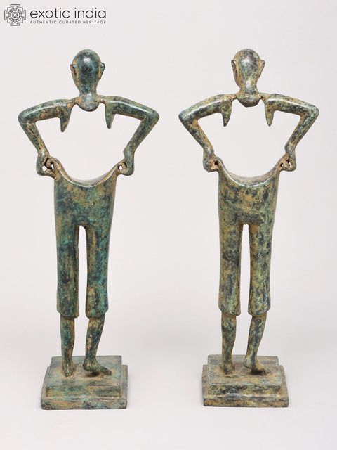 Artistic Pair of Elongated Human Figures