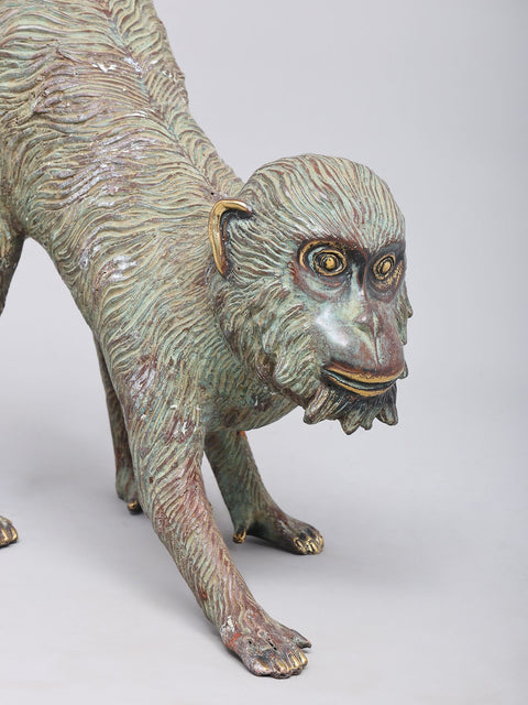 Balinese Monkey Brass Statue