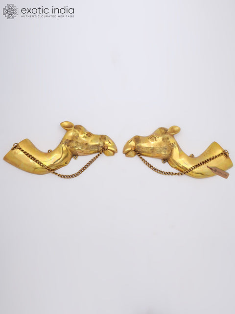 14" Pair of Wall Hanging Camels | Decorative Statues