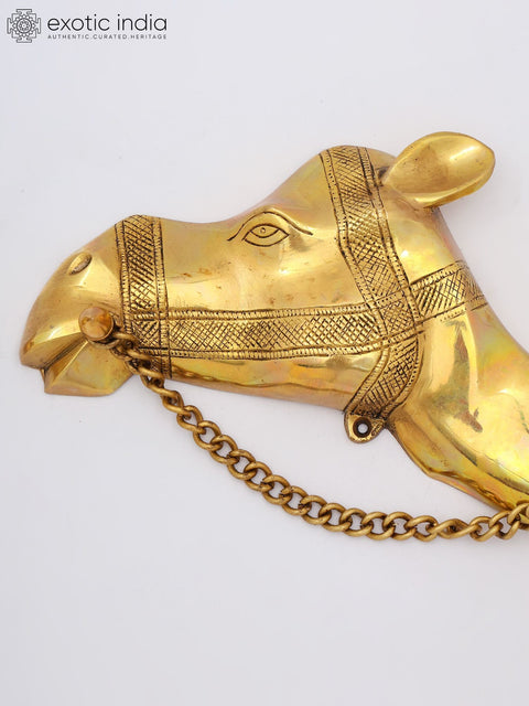 14" Pair of Wall Hanging Camels | Decorative Statues