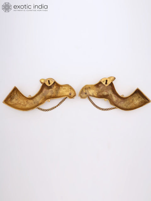 14" Pair of Wall Hanging Camels | Decorative Statues