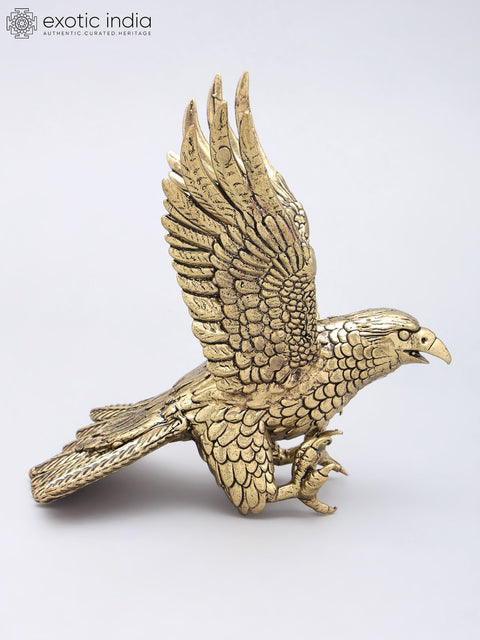 6'' Premium Brass Eagle Figurine | Superfine Finish Home Decor Statue