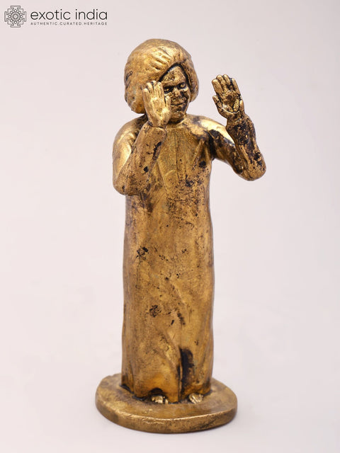 3'' Small Sathya Sai Baba | Copper Statue