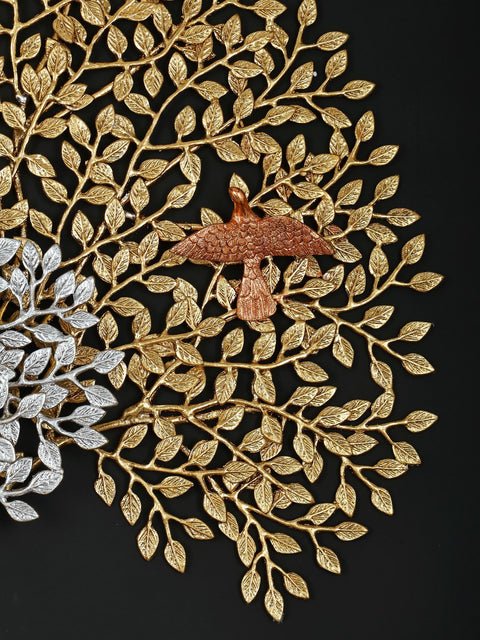 36" Large Brass Tree of Life with Perching Birds | Wall Hanging | Home Decor