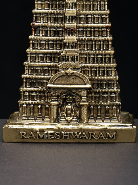 4'' Small Superfine Rameshwaram Temple | Brass Statue