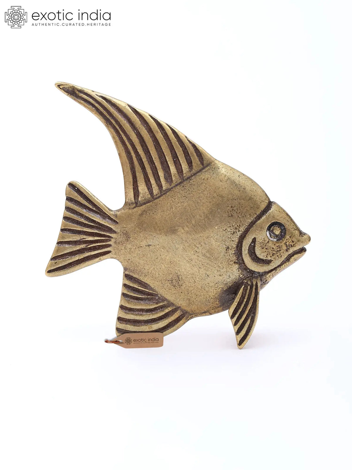 1" Small Fish Figurine | Decorative Brass Statue