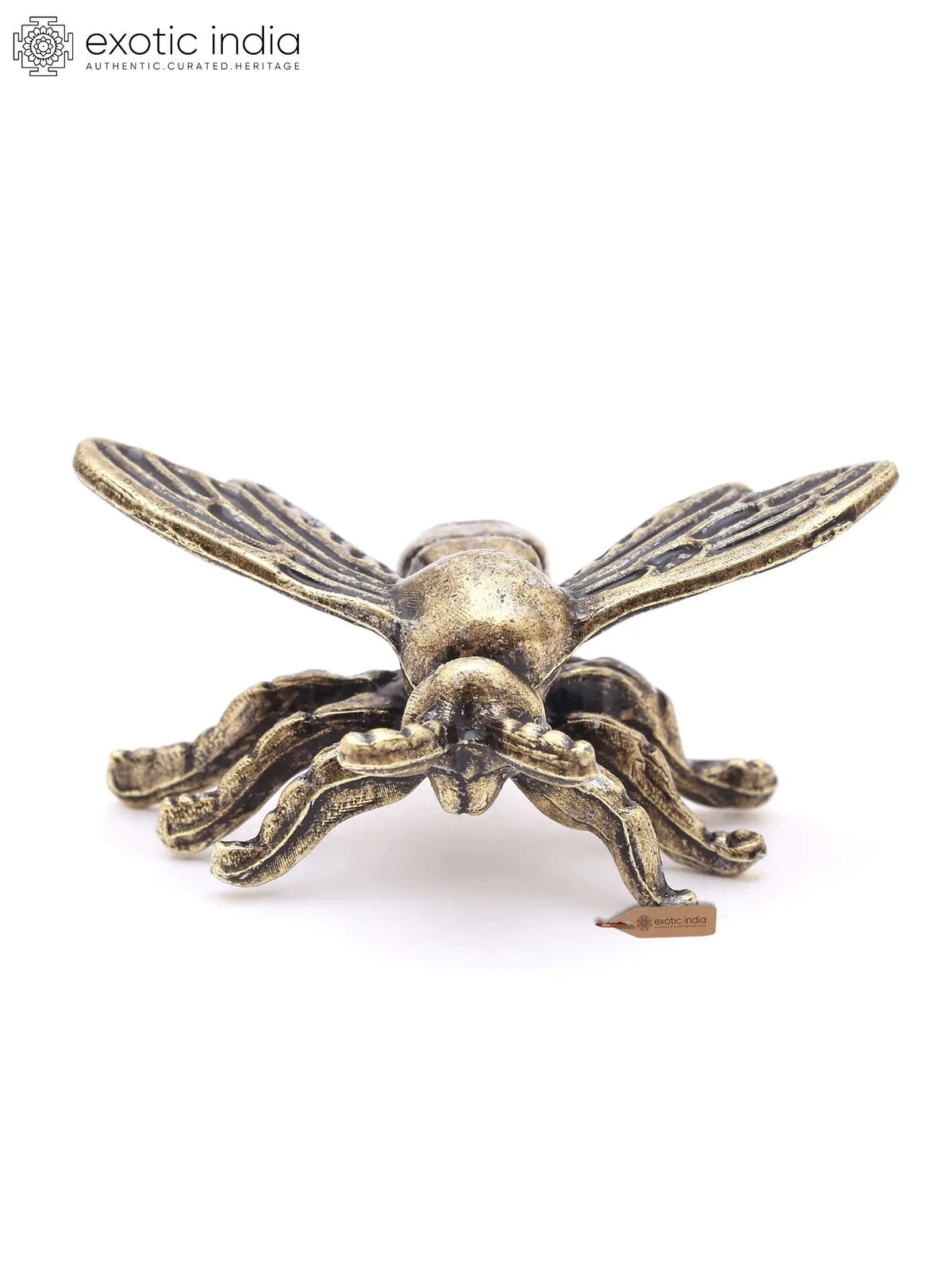 1" Small Brass Honey Bee Figurine | Decorative Statue