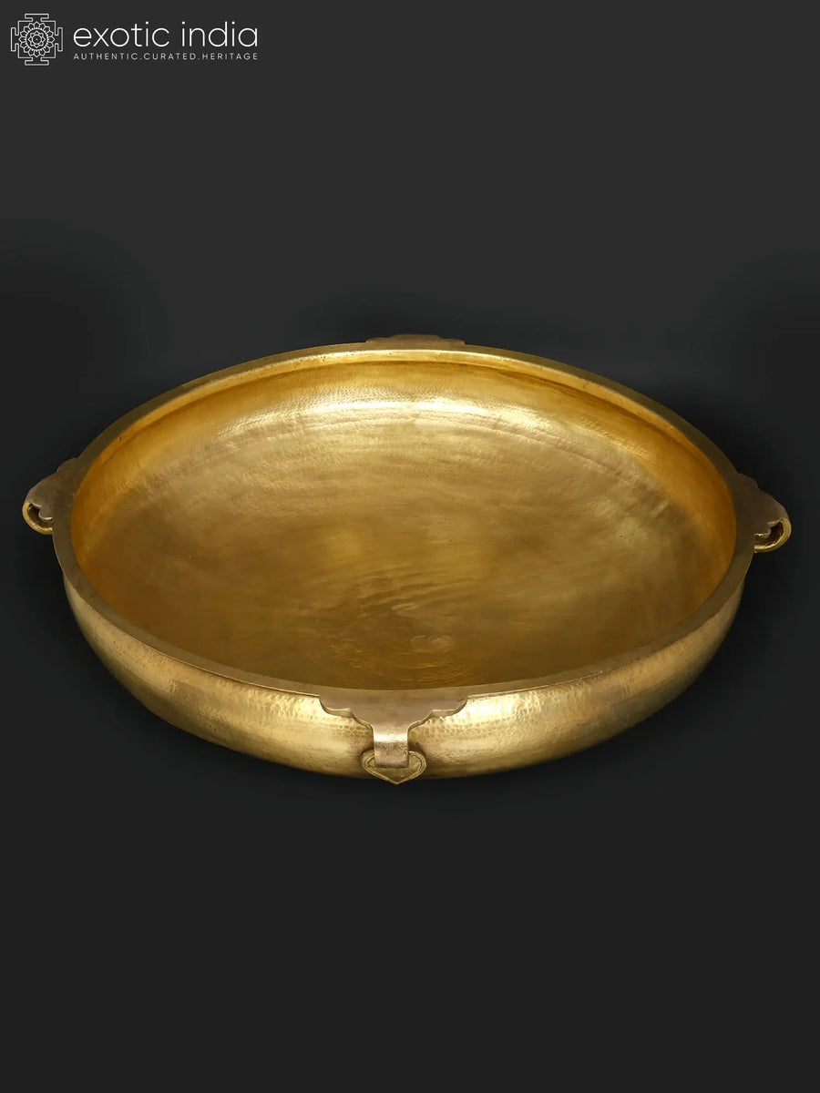 54" Designer Brass Urli Vessel for Home Decor