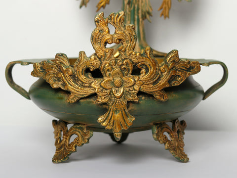 15" Bodhi Tree Design Urli | Decorative Brass Bowl | Housewarming Gift