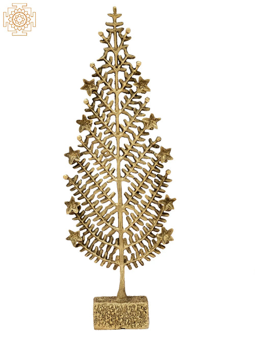 Tree of Life Brass Statue on Stand