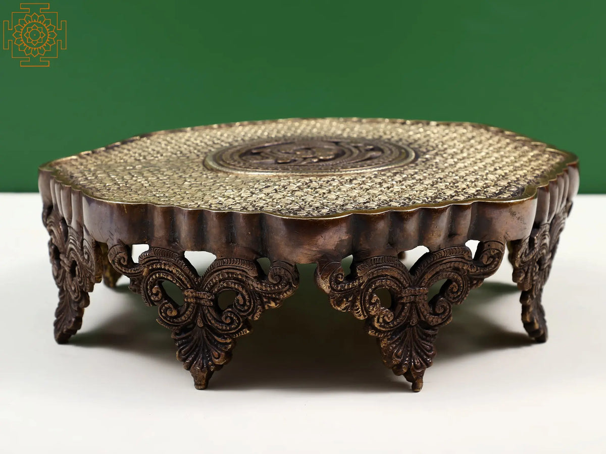 Designer Floral Ritual Chowki (Pedestal)