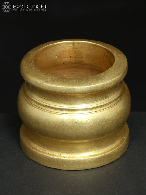 2" Small Mortar and Pestle Herb Grinder in Brass | Handmade | Made in India