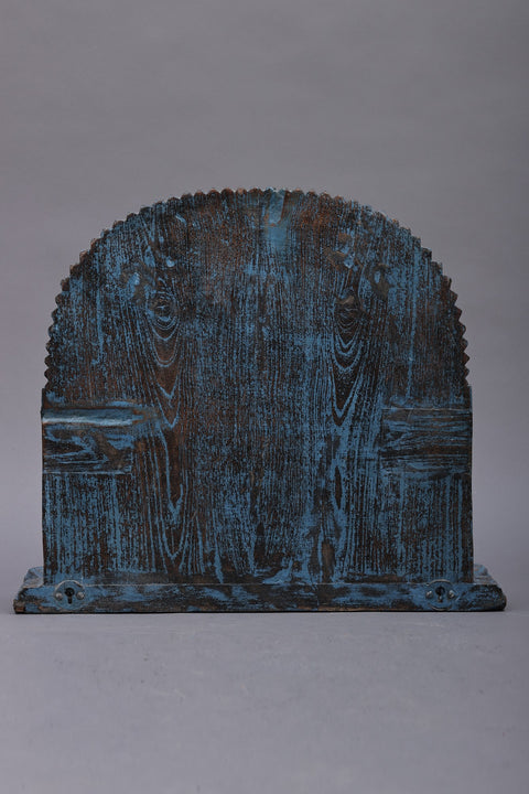 14" Hand Painted Wall Mounted | Wood Mounted | Handmade Art | Made In India