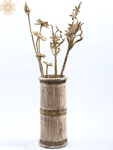 18" Flower Planters | Mango Wood | Handmade | Made in India