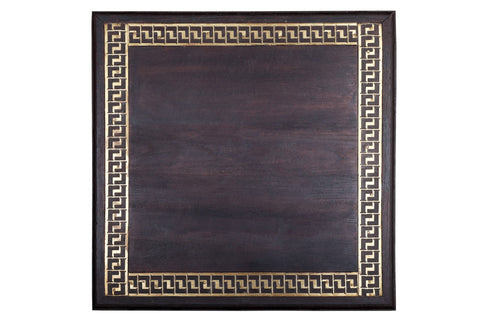 26" High Wooden Pedestal with Lattice, Brass Work and Ghungroos  | Wooden Pedestal | Handmade | Made In India