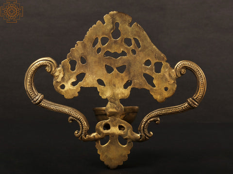 7" Handmade Wall Hanging Brass Diya
