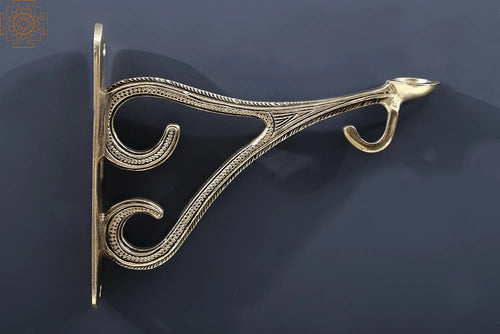 6" Handmade Brass Wall Fixed Bracket