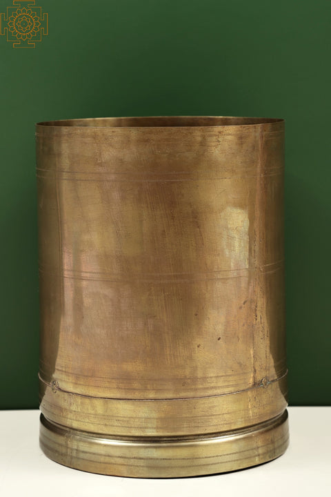 8" Brass Rice Storage Container | Handmade