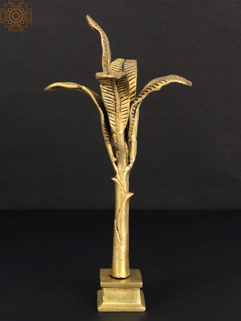 10" Brass Banana Tree | Handmade