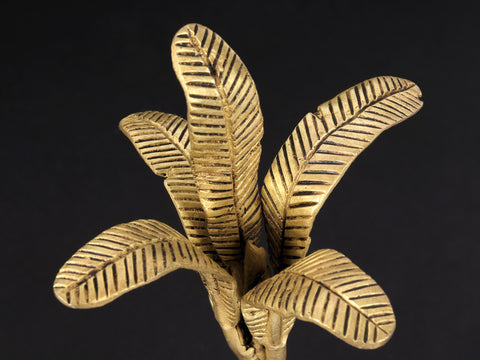 10" Brass Banana Tree | Handmade