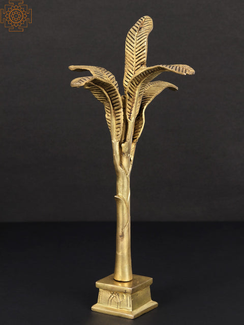 10" Brass Banana Tree | Handmade