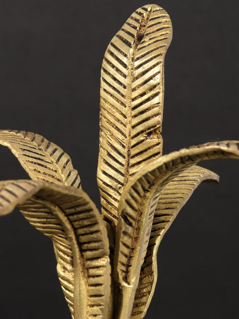 10" Brass Banana Tree | Handmade