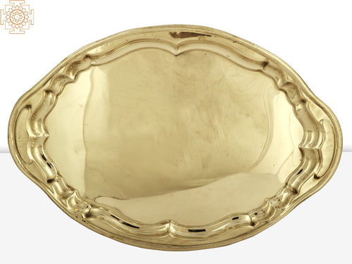 Handmade Traditional Brass Decorative Tray